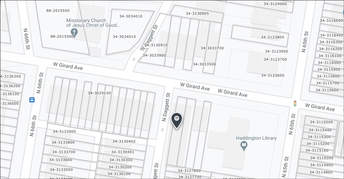 6526 W Girard Ave, Philadelphia, PA à vendre Plan cadastral– Image 1 sur 2