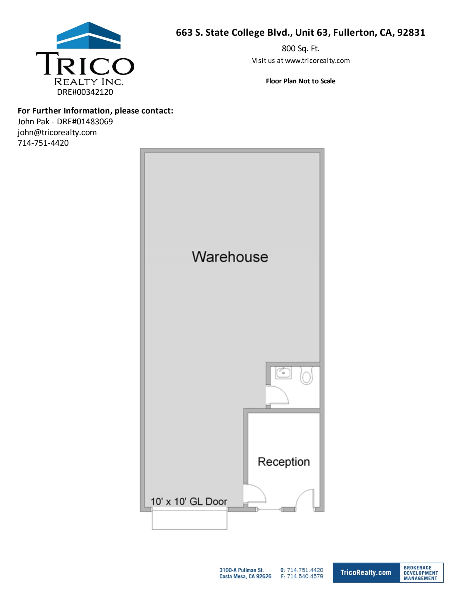 667-759 S State College Blvd, Fullerton, CA à louer Plan d’étage– Image 1 sur 1