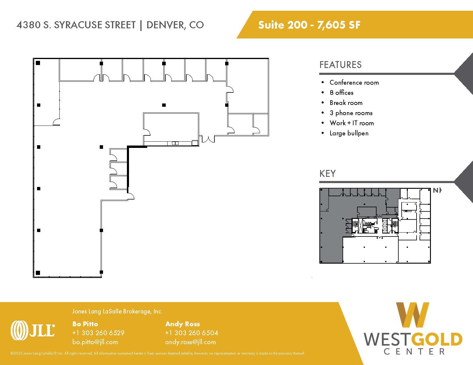 4380 S Syracuse St, Denver, CO à louer Plan d’étage– Image 1 sur 1