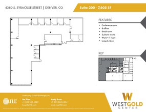 4380 S Syracuse St, Denver, CO à louer Plan d’étage– Image 1 sur 1