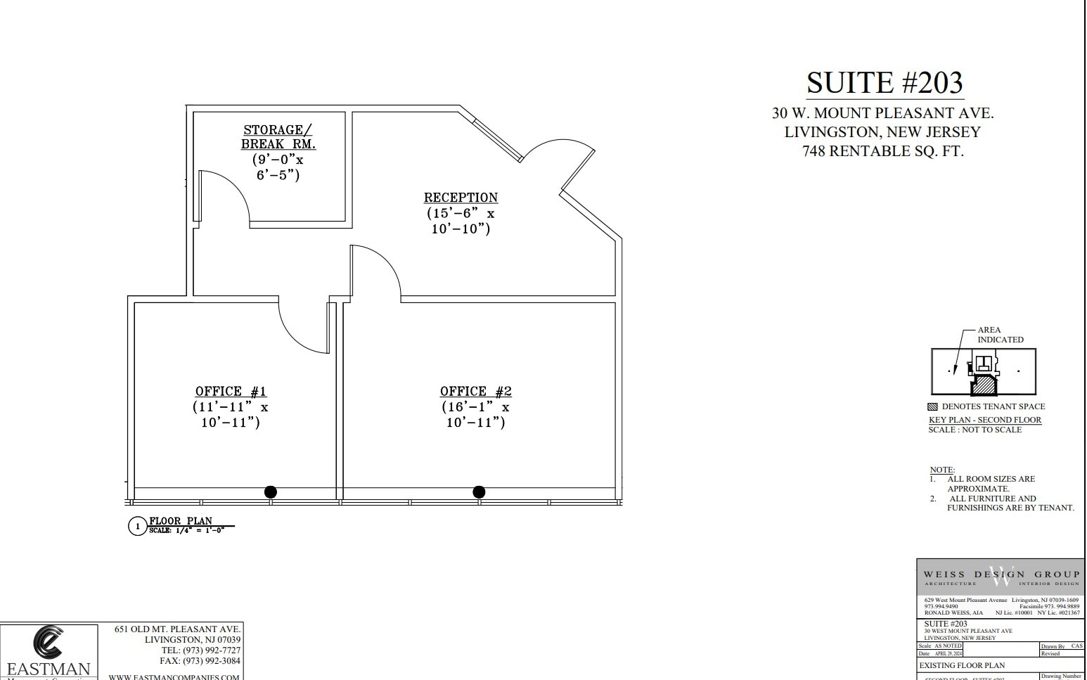 30 W Mount Pleasant Ave, Livingston, NJ à louer Plan d’étage– Image 1 sur 1