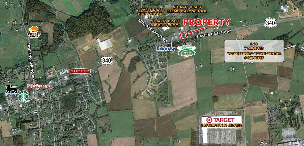 3318 Stuarts Draft Hwy, Stuarts Draft, VA à vendre - Aérien – Image 1 sur 30