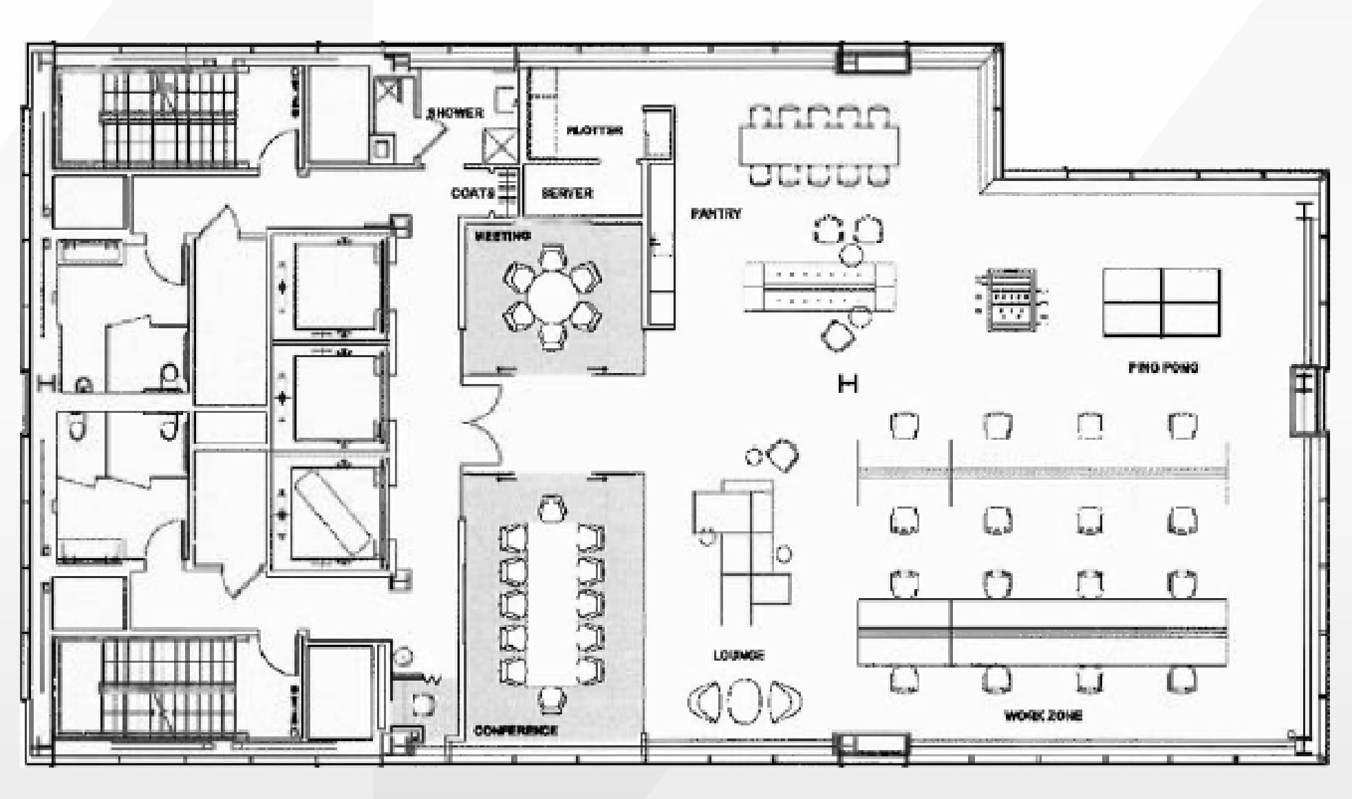 412 W 15th St, New York, NY à louer Plan d’étage– Image 1 sur 2