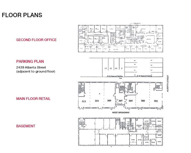 301-309 W Broadway, Vancouver, BC à vendre - Plan d’étage – Image 2 sur 4