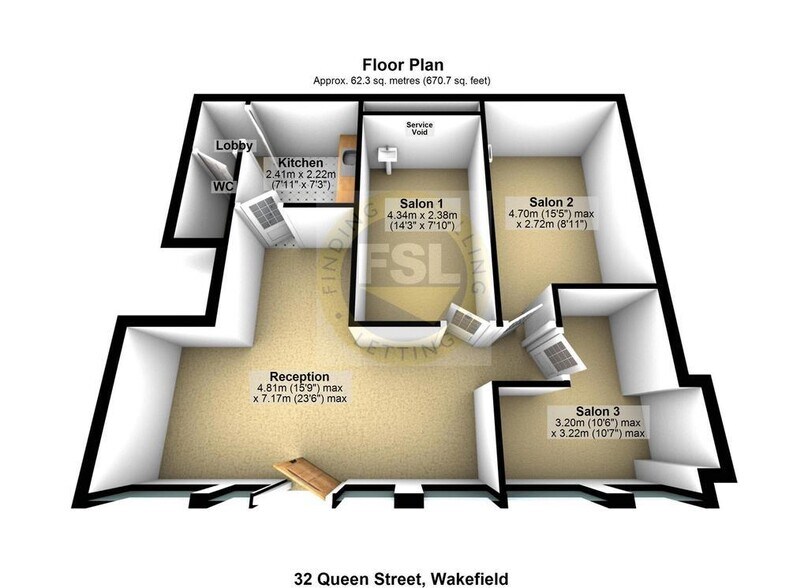 32 Queen St, Wakefield à vendre - Plan d’étage – Image 3 sur 3