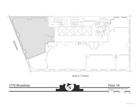1776 Broadway, New York, NY à louer Plan de site– Image 1 sur 5
