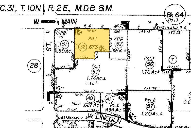 91-97 W Main St, Woodland, CA à louer - Plan cadastral – Image 3 sur 3