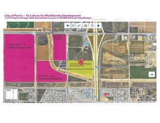 Plus de détails pour I-215 & Ethanac Rd, Perris, CA - Terrain à vendre