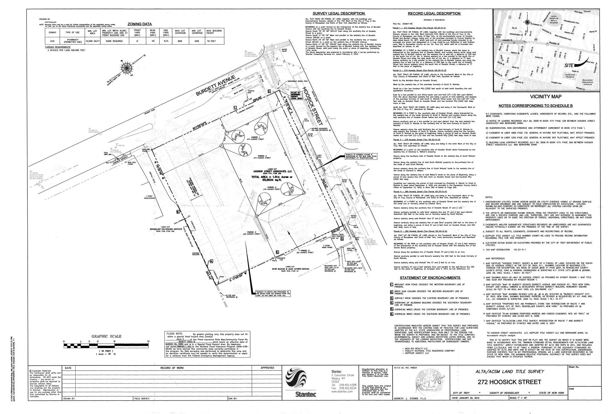 272 Hoosick St, Troy, NY à louer Plan de site– Image 1 sur 1