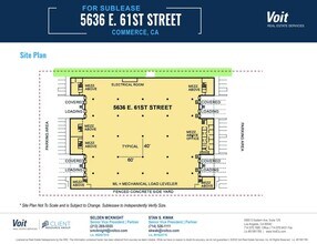 5636 E 61st St, Commerce, CA à louer Plan de site– Image 1 sur 1
