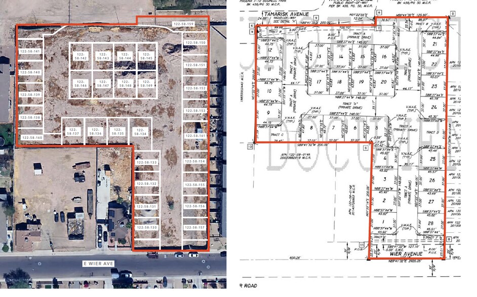 2854 E Wier Ave, Phoenix, AZ à vendre - Plan de site – Image 2 sur 2