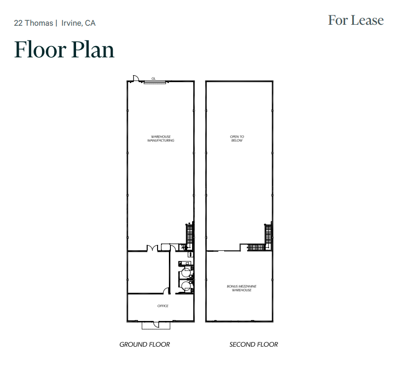 18-38 Thomas, Irvine, CA à louer Plan d’étage– Image 1 sur 1