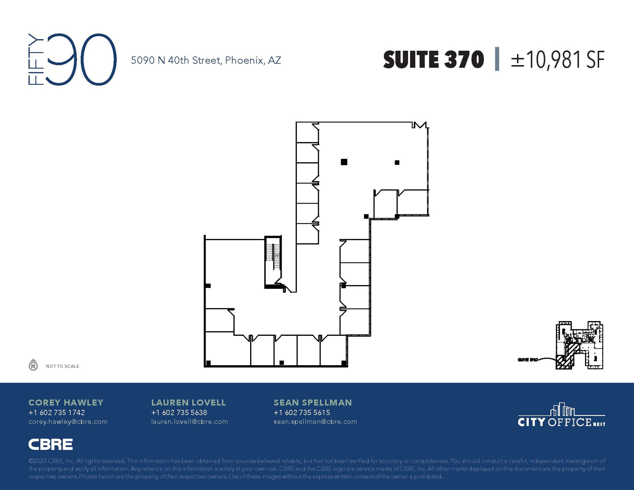 5090 N 40th St, Phoenix, AZ à louer Plan d’étage– Image 1 sur 1