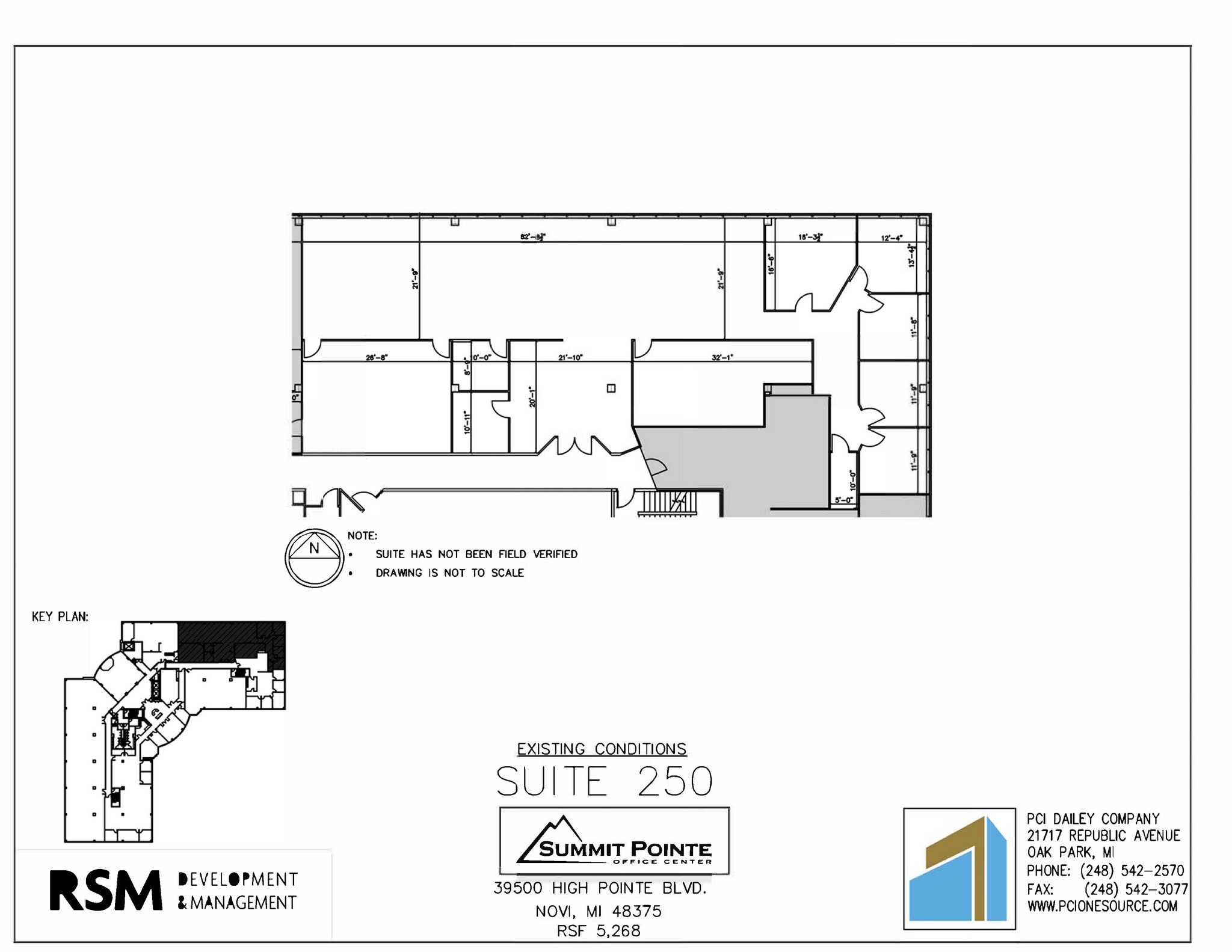 39500 High Pointe Blvd, Novi, MI à louer Plan d’étage– Image 1 sur 3
