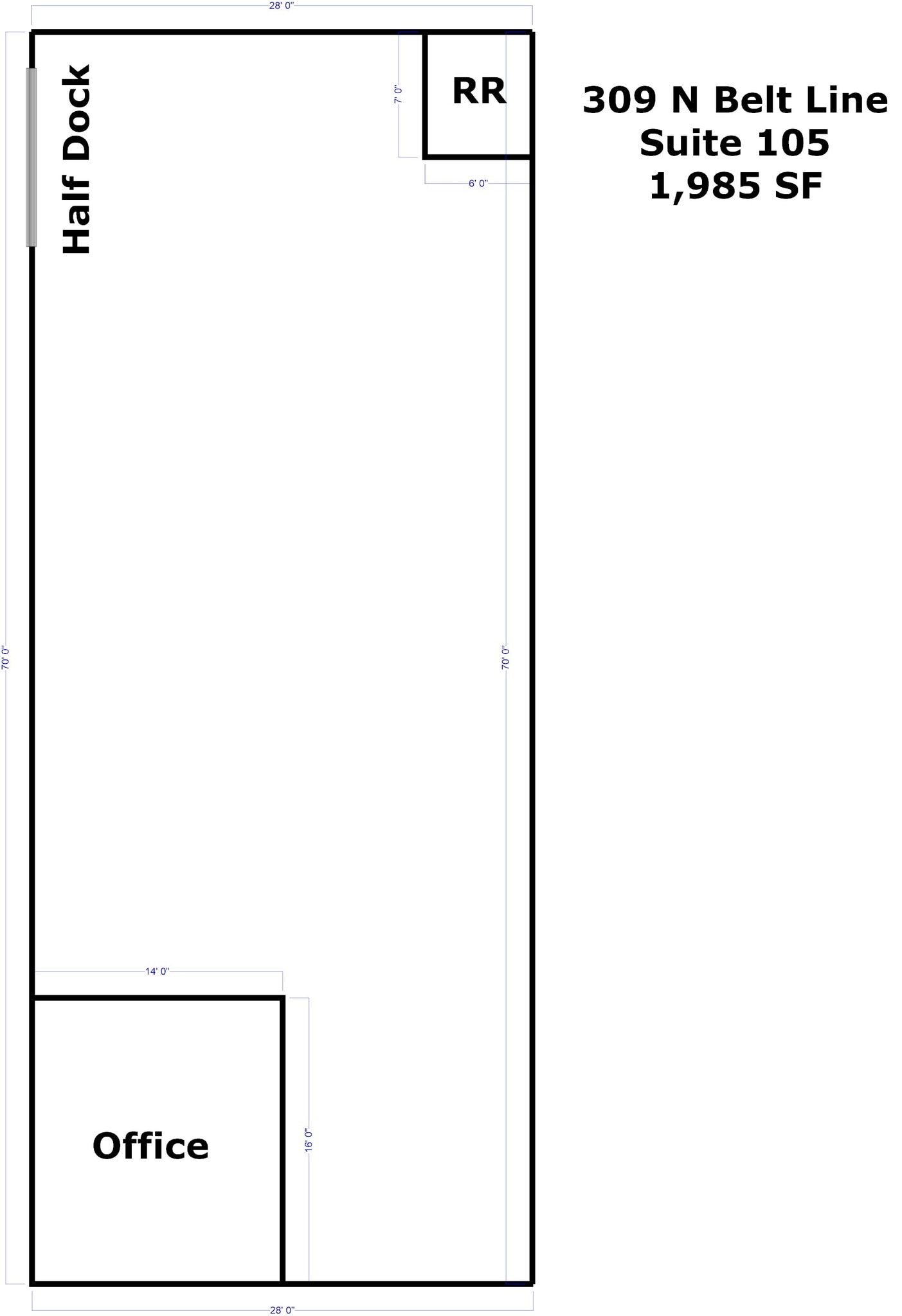 350 S Belt Line Rd, Irving, TX à louer Plan d’étage– Image 1 sur 1