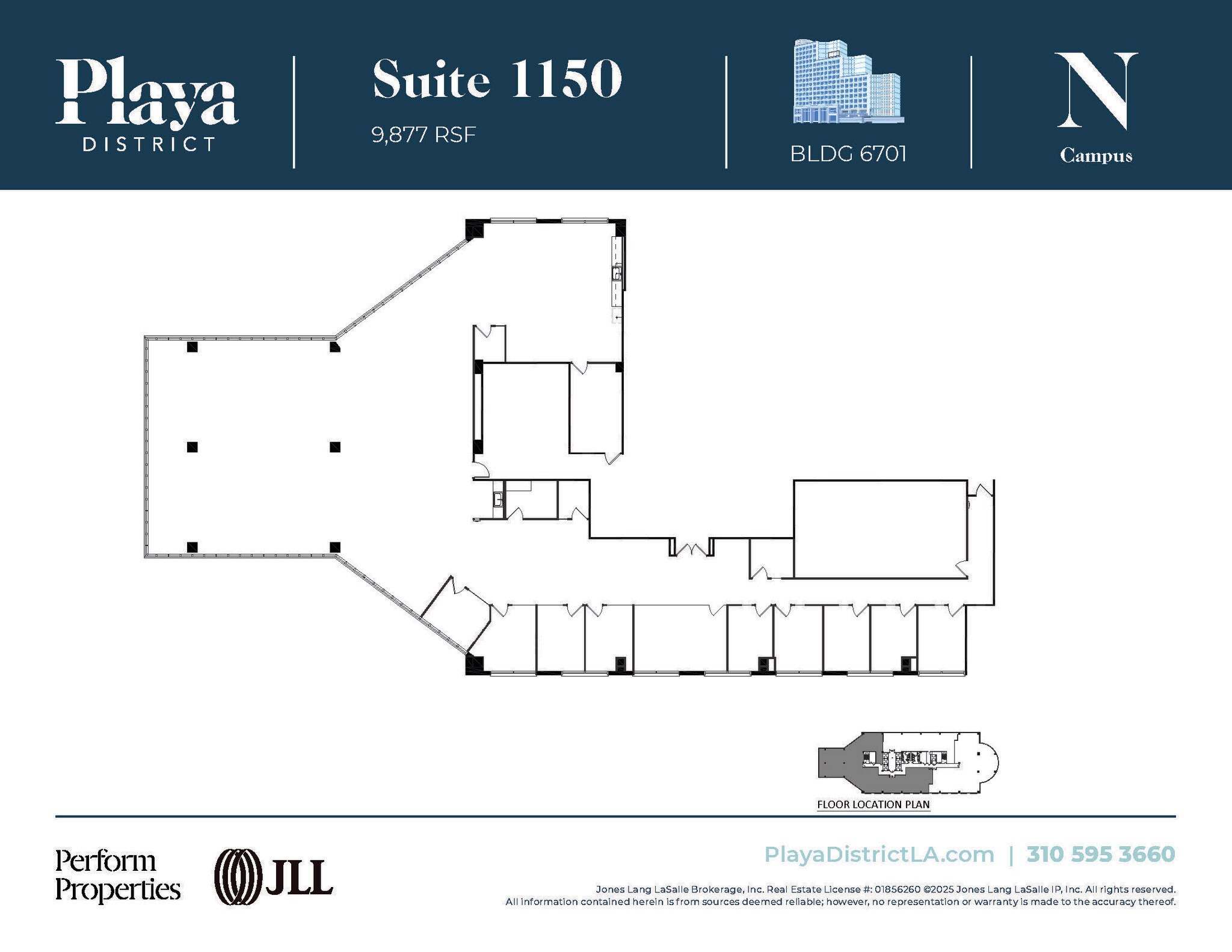 6100 Center Dr, Los Angeles, CA à louer Plan d’étage– Image 1 sur 1
