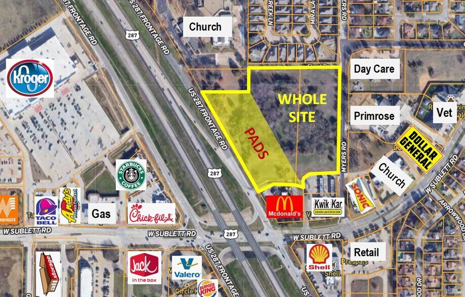 6041 US 287 Frontage Rd, Arlington, TX à vendre - Aérien – Image 1 sur 1