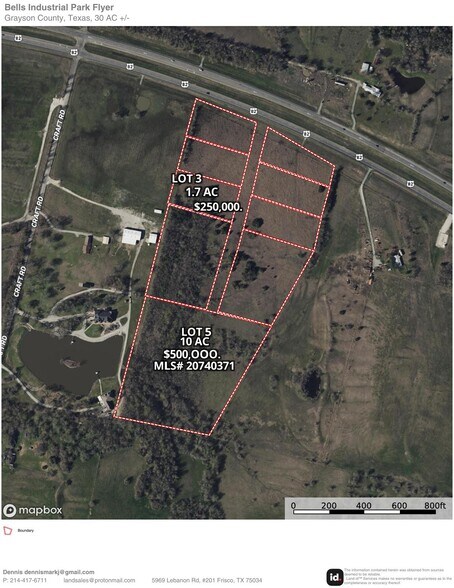 TBD Us 82 #Lot-3, Bells, TX à vendre - Photo de l’immeuble – Image 1 sur 4
