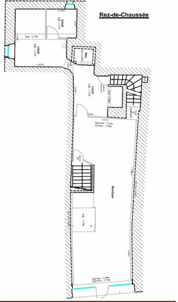 Local commercial dans Bordeaux à louer - Plan d’étage – Image 2 sur 5