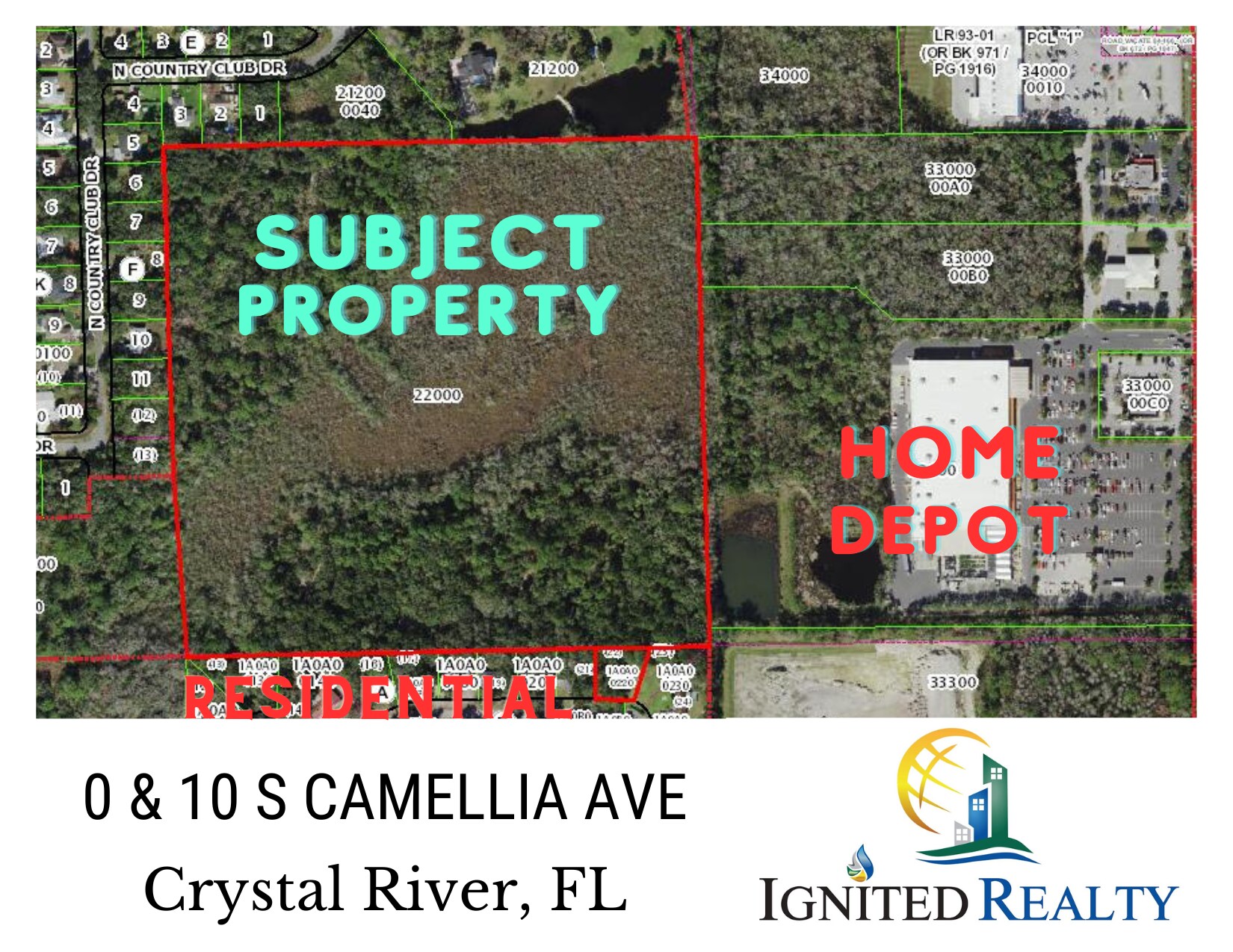 0 Camellia, Crystal River, FL à vendre Plan cadastral– Image 1 sur 13
