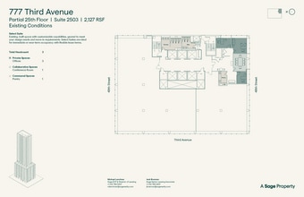 777 Third Ave, New York, NY à louer Plan d’étage– Image 1 sur 1