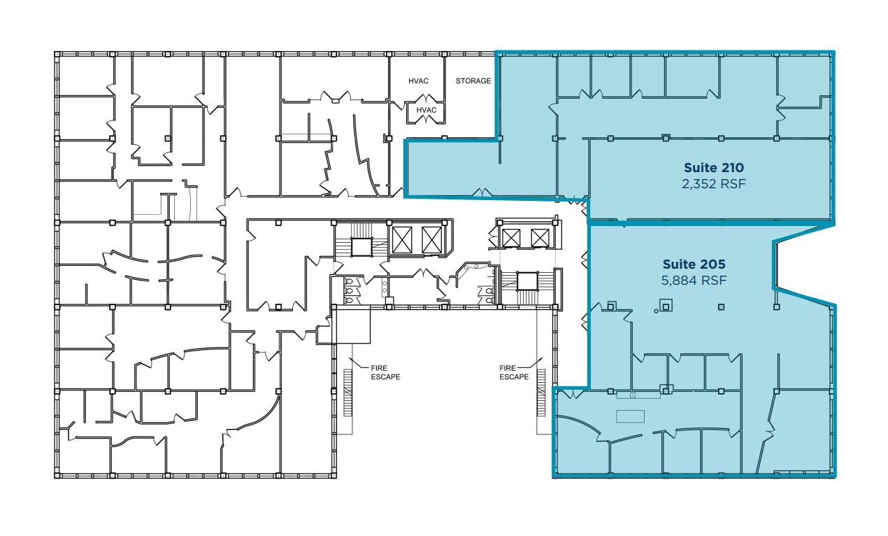 812 Huron Rd E, Cleveland, OH à louer Plan d’étage– Image 1 sur 1