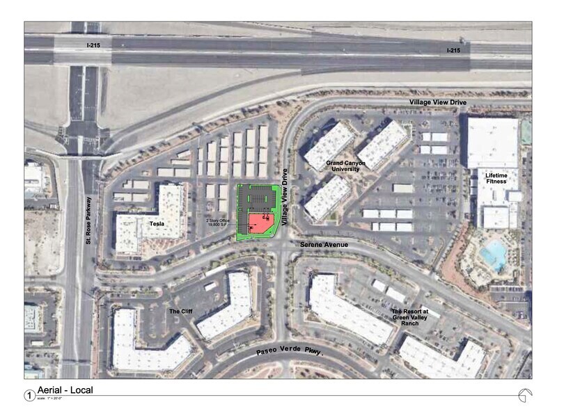 Village View Dr And Serene Ave, Henderson, NV à vendre - Aérien – Image 2 sur 4