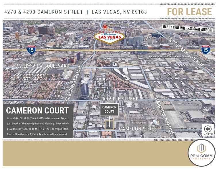 4290 Cameron St, Las Vegas, NV à louer - Aérien – Image 3 sur 7