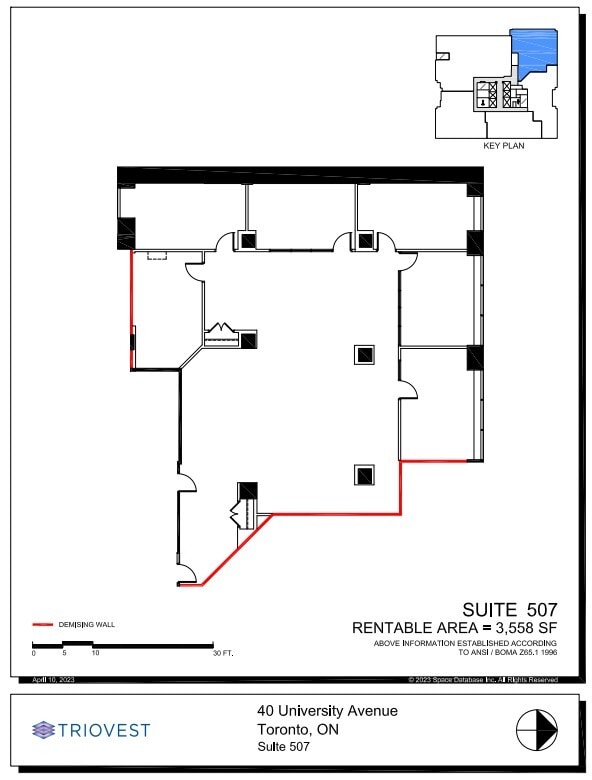40 University Ave, Toronto, ON à louer Plan d’étage– Image 1 sur 1