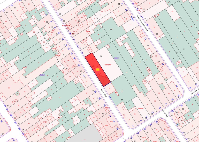 Carrer d'Emili, 17, Malgrat de Mar, Barcelona à vendre - Plan cadastral – Image 2 sur 2