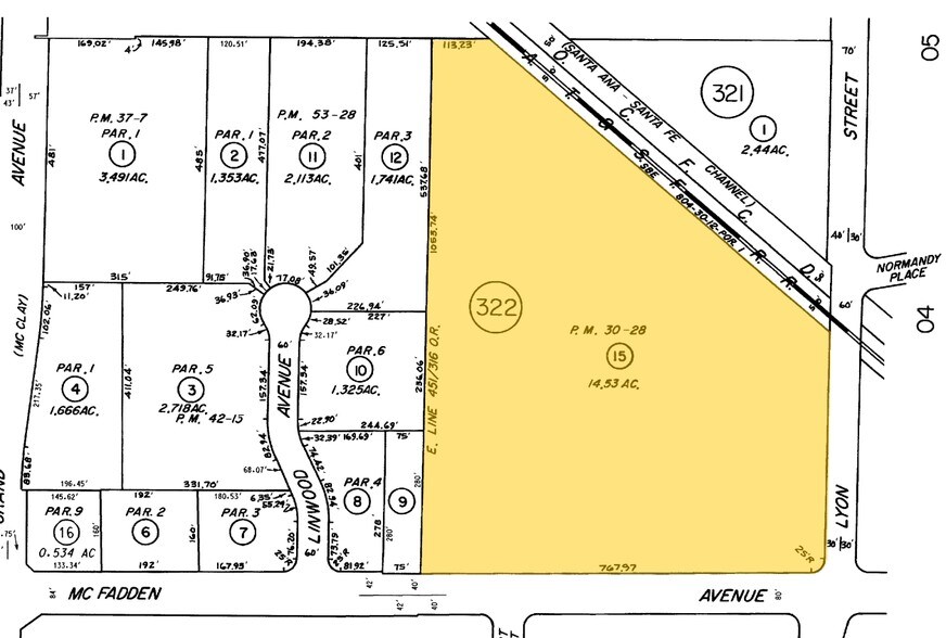 1525 E McFadden Ave, Santa Ana, CA à vendre - Plan cadastral – Image 2 sur 14