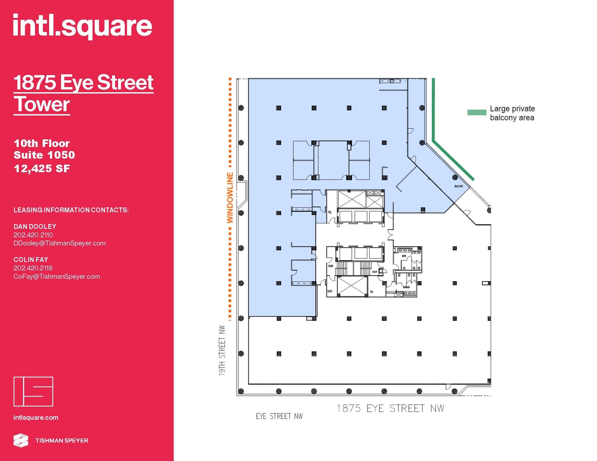 1875 I St NW, Washington, DC à louer Plan d’étage– Image 1 sur 2
