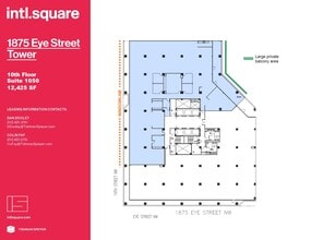 1875 I St NW, Washington, DC à louer Plan d’étage– Image 1 sur 2