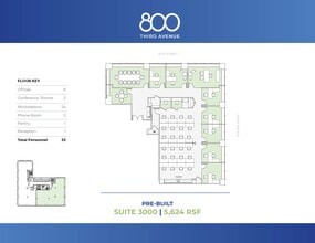 800 Third Ave, New York, NY à louer Plan d’étage– Image 1 sur 5