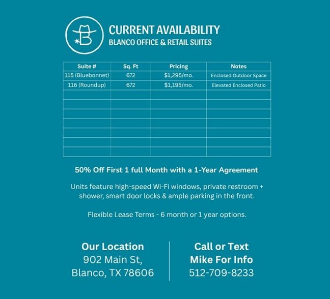 902 Main St, Blanco, TX à louer - Photo de l’immeuble – Image 2 sur 16