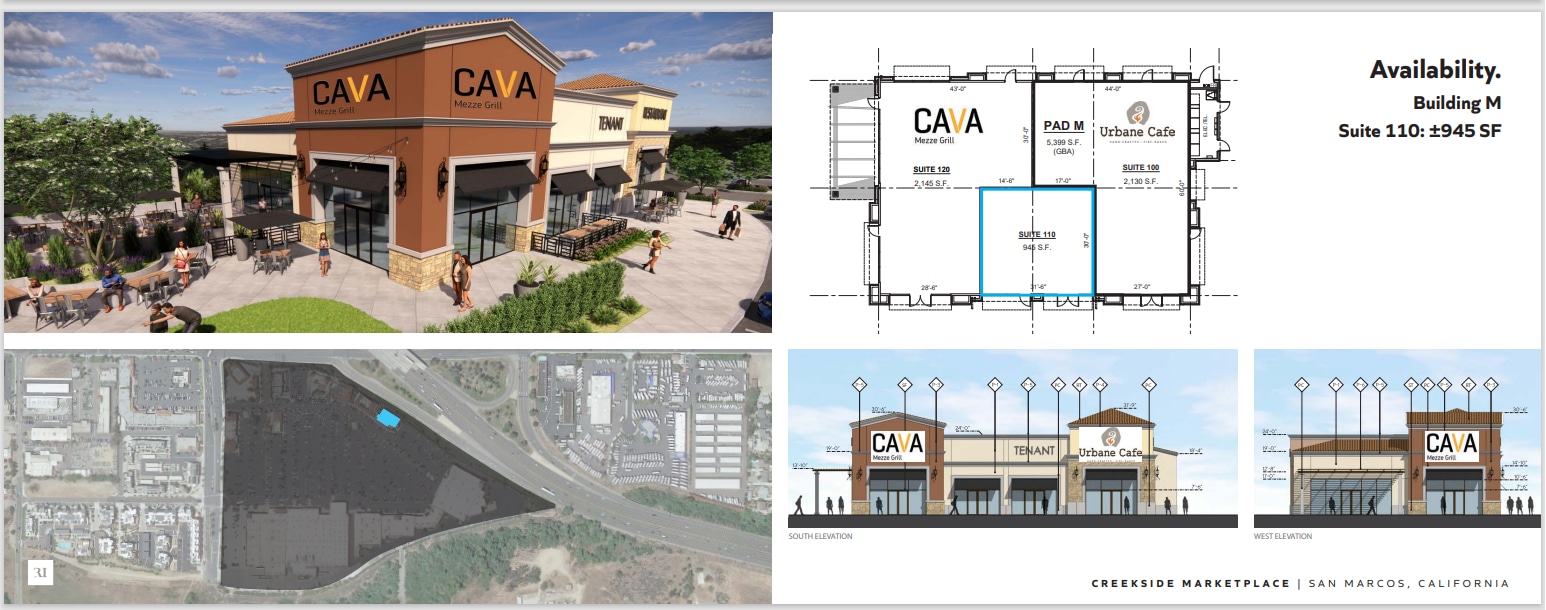 555-595 Grand Ave, San Marcos, CA à louer Plan d’étage– Image 1 sur 1