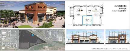 555-595 Grand Ave, San Marcos, CA à louer Plan d’étage– Image 1 sur 1