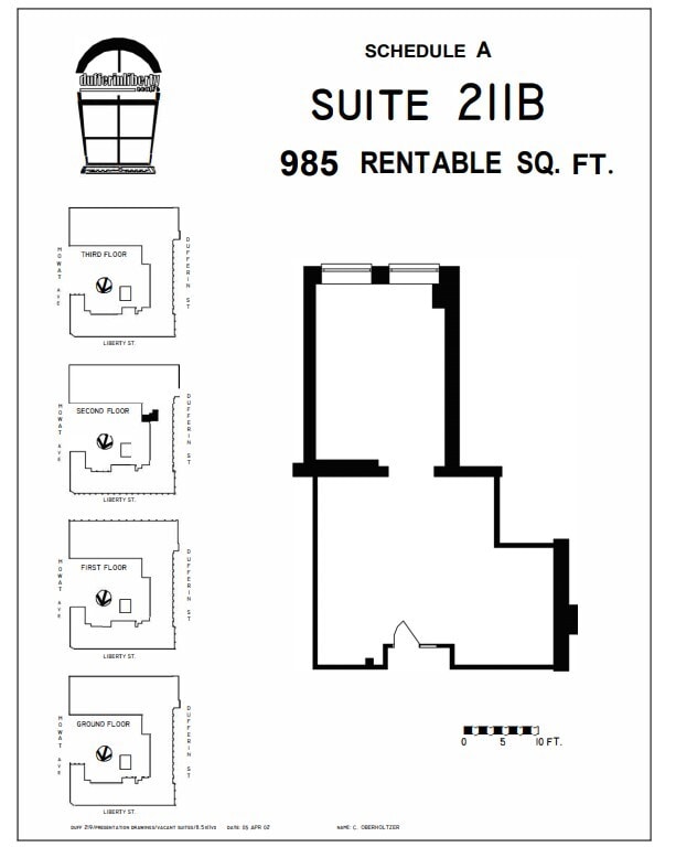 219 Dufferin St, Toronto, ON à louer Plan d’étage– Image 1 sur 1