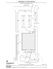 4400 Belt Line Rd, Addison, TX à louer Plan de site– Image 2 sur 2
