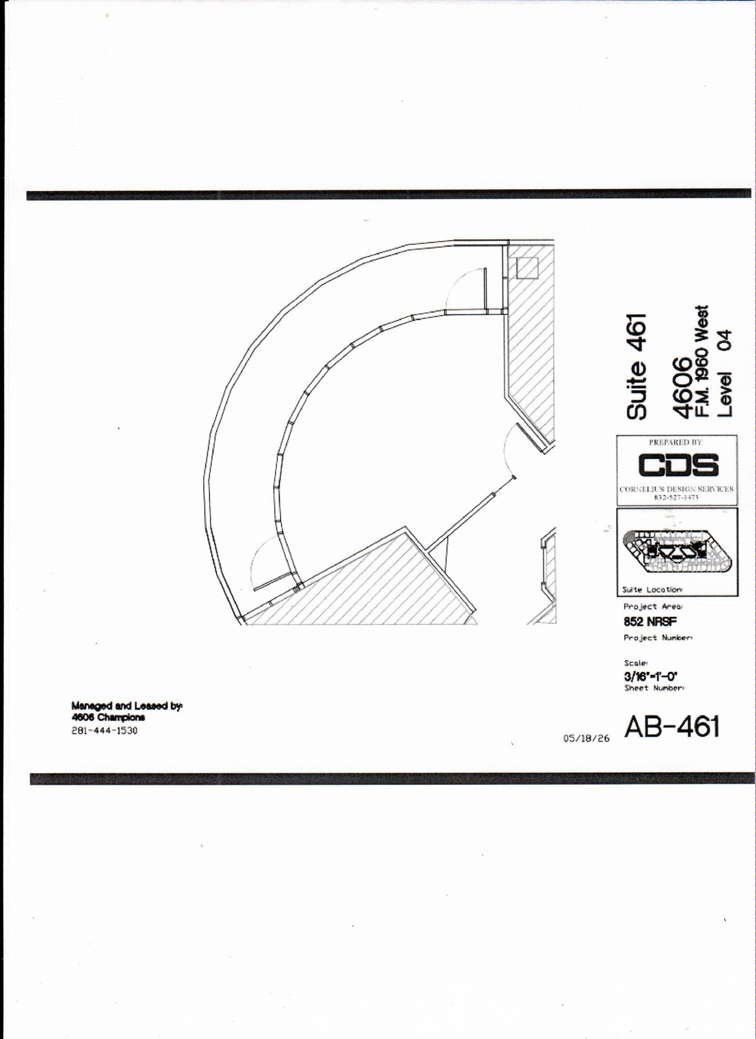 4606 FM 1960 W, Houston, TX à louer Plan d’étage– Image 1 sur 2