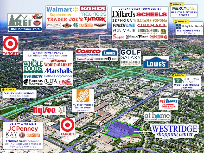 Westridge Shopping Center portefeuille de 2 biens à vendre sur LoopNet.fr - Aérien – Image 3 sur 9