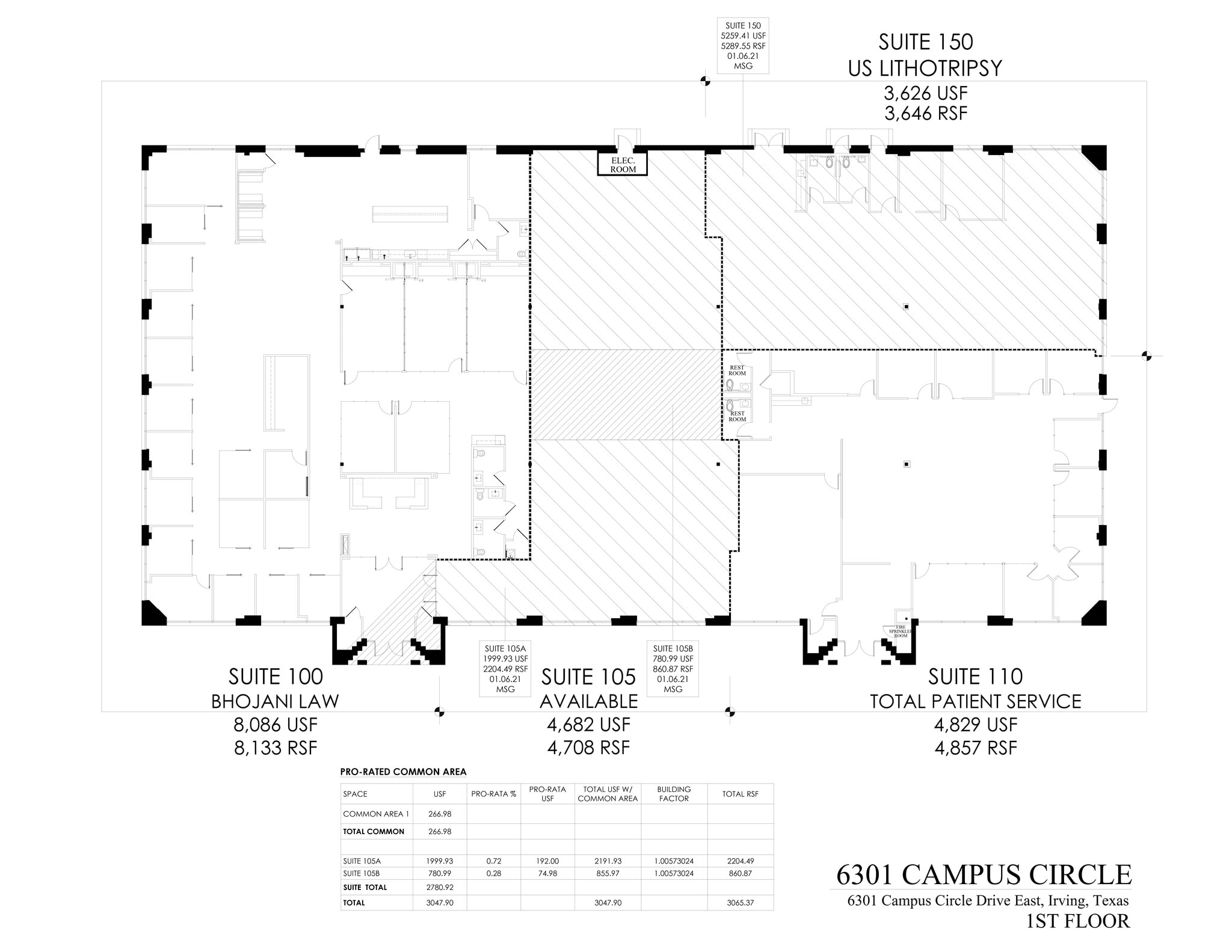 6301 Campus Circle Dr E, Irving, TX à louer Plan de site– Image 1 sur 1