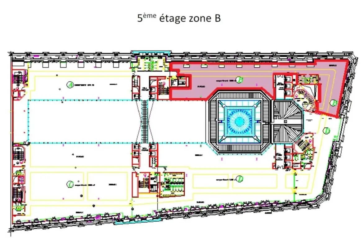 16 Rue Du Quatre Septembre, Paris à louer Plan d’étage– Image 1 sur 2