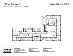 1 E Broward Blvd, Fort Lauderdale, FL à louer Plan d’étage– Image 1 sur 2