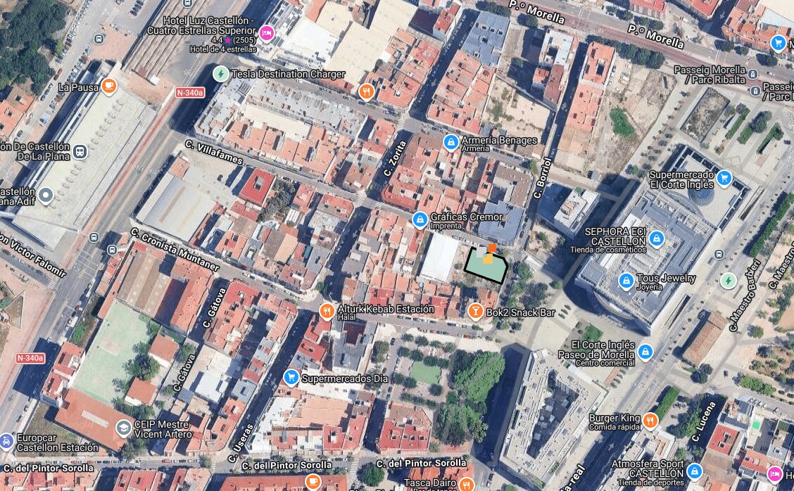 Carrer de Borriol, 24, CASTELLÓN DE LA PLANA, Castellón à vendre Plan cadastral– Image 1 sur 3