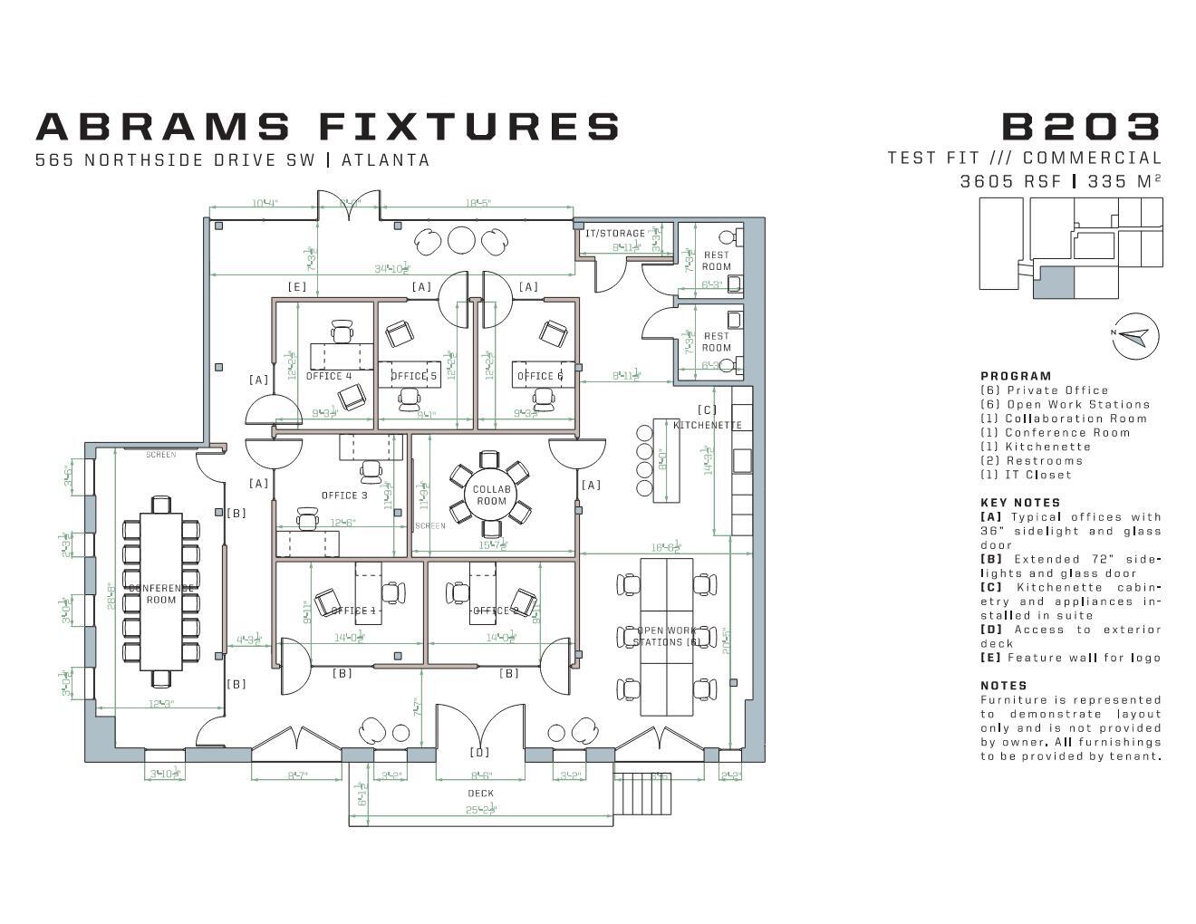 565 Northside Dr, Atlanta, GA à louer Plan d’étage– Image 1 sur 5