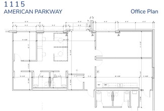 1115 American Pky, Allentown, PA à louer Plan d’étage– Image 2 sur 2