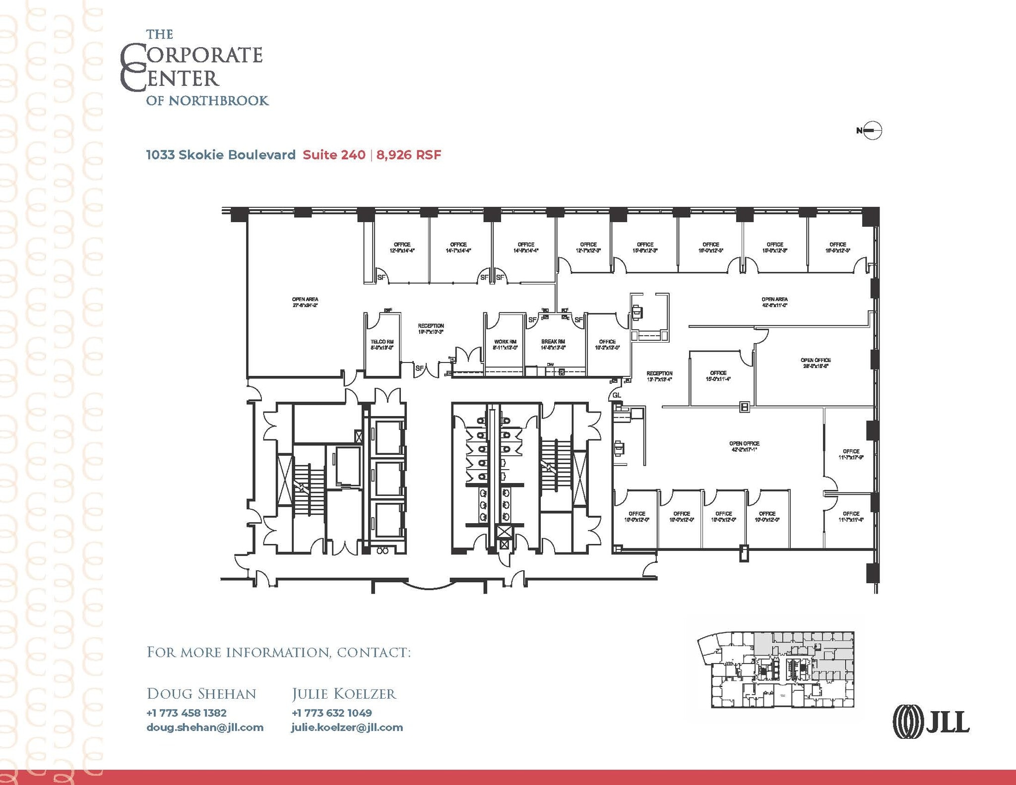 1033 Skokie Blvd, Northbrook, IL à louer Plan d’étage– Image 1 sur 1
