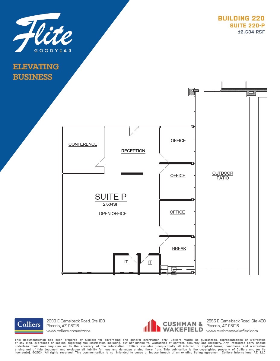 1300 S Litchfield Rd, Goodyear, AZ à louer Plan d’étage– Image 1 sur 6