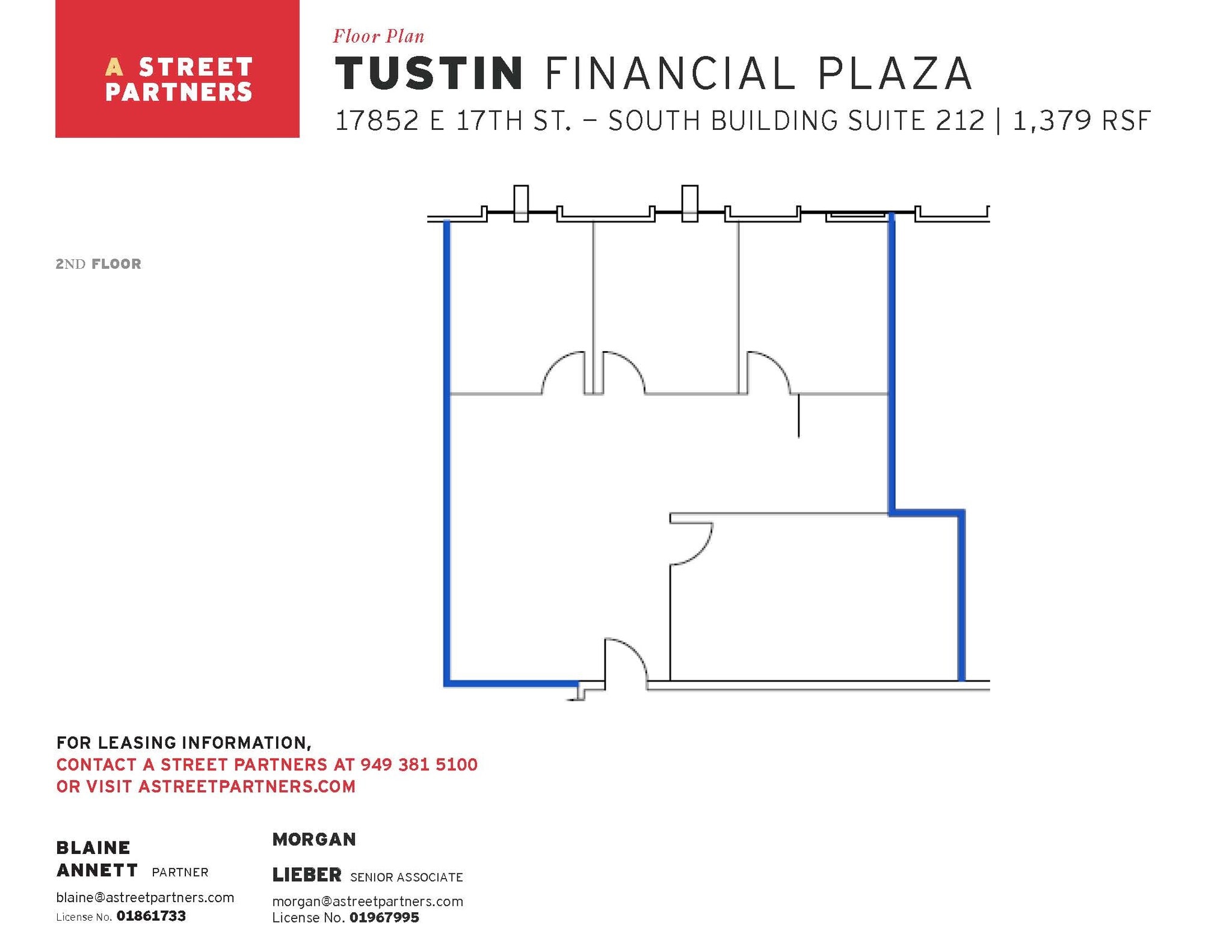 17852 E 17th St, Tustin, CA à louer Plan d’étage– Image 1 sur 1